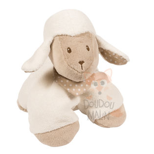  cappuccino peluche mouton latté blanc beige marron bandana 